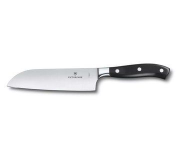 Кухонный кованый нож Victorinox Santoku Grand Maitre 170 мм в подарочной коробке Черный (7.7303.17G) V77551375 фото