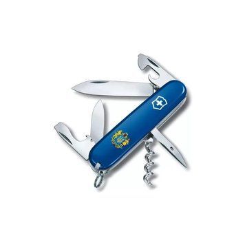 Швейцарський ніж Victorinox Spartan Ukraine 91мм 12функцій Синій Великий Герб України (1.3603.2_T0400u) V77553047 фото