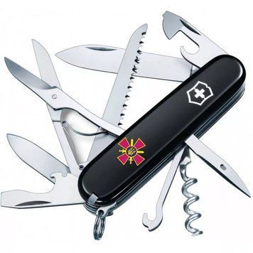 Швейцарський ніж Victorinox Huntsman Army 91 мм Емблема СВ ЗСУ (1.3713.3_W0020u) V77552951 фото