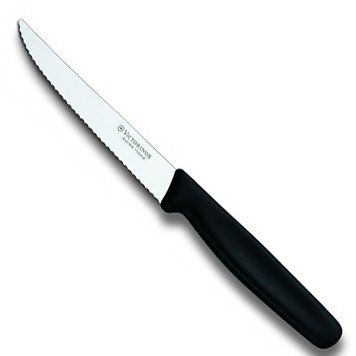 Нож столовой Victorinox Standart 11 см серрейтор Черный 5.1233 4004356 фото