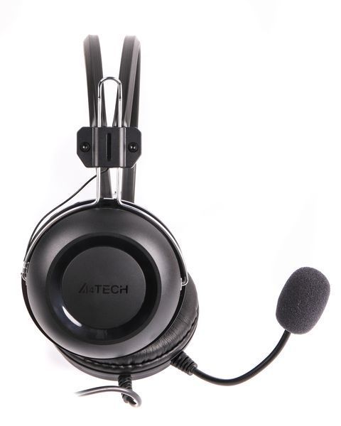 Наушники A4-Tech HU-35 USB с микрофоном, черные HU-35 1604702 фото