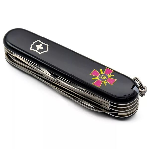 Швейцарський ніж Victorinox Huntsman Army 91 мм Емблема СВ ЗСУ (1.3713.3_W0020u) V77552951 фото