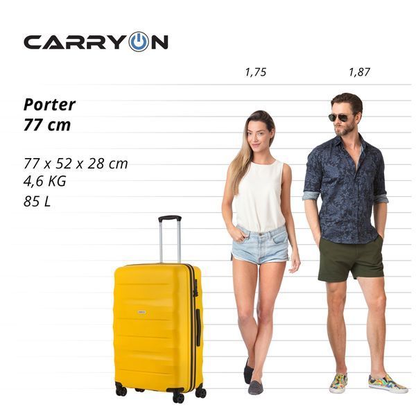 Чемодан CarryOn Porter (L) Yellow (502458) 930036 фото