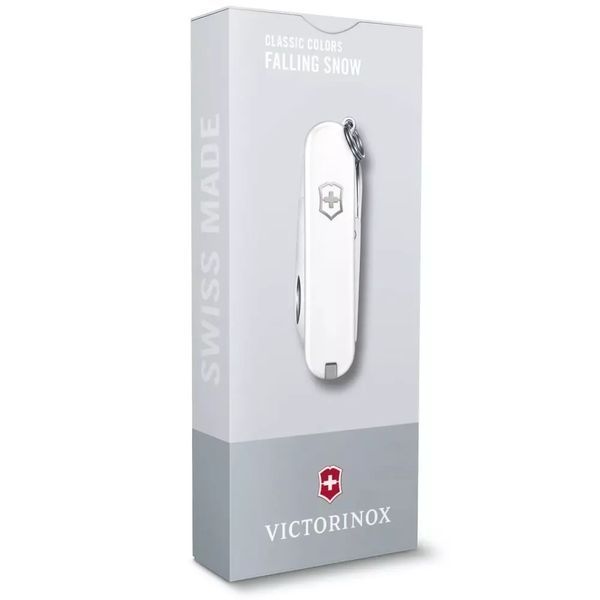 Швейцарський ніж Victorinox Classic SD Colors Falling Snow 58 мм 7 функцій Білий (0.6223.7G) V77552876 фото