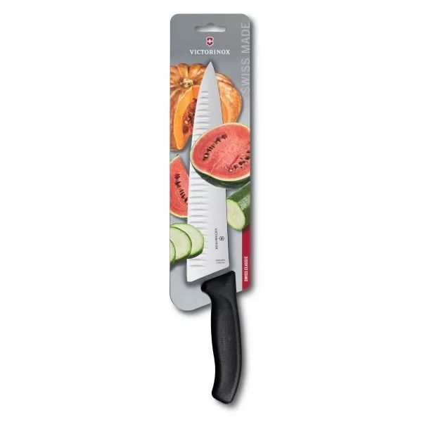 Кухонный нож для нарезки Victorinox Swiss Classic Carving 25 см Черный (6.8023.25B) V77551571 фото