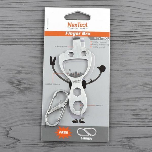 Мини-мультитул NexTool BOTTLE OPENER Finger Bro KT5009B 58420 фото