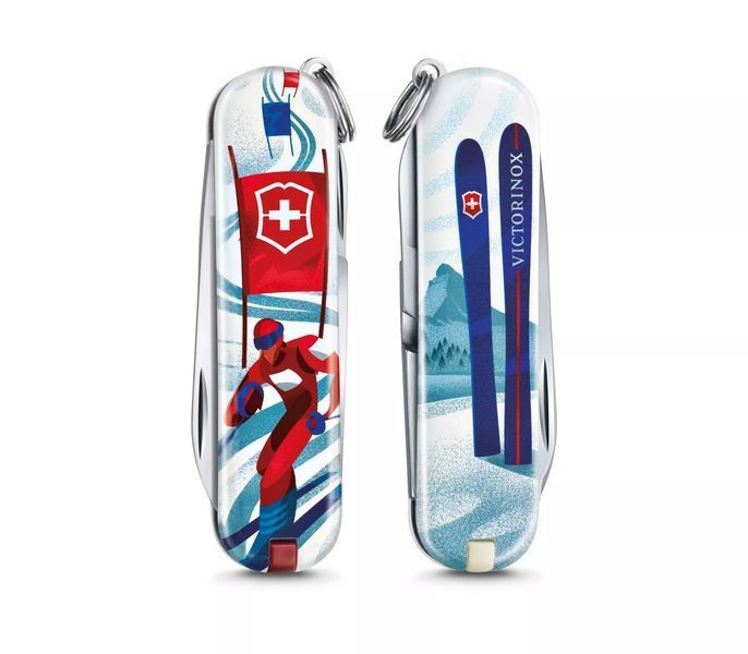 Швейцарський ніж Victorinox Classic Limited Edition Ski Race 58 мм 7 функцій (0.6223.L2008) V77552729 фото