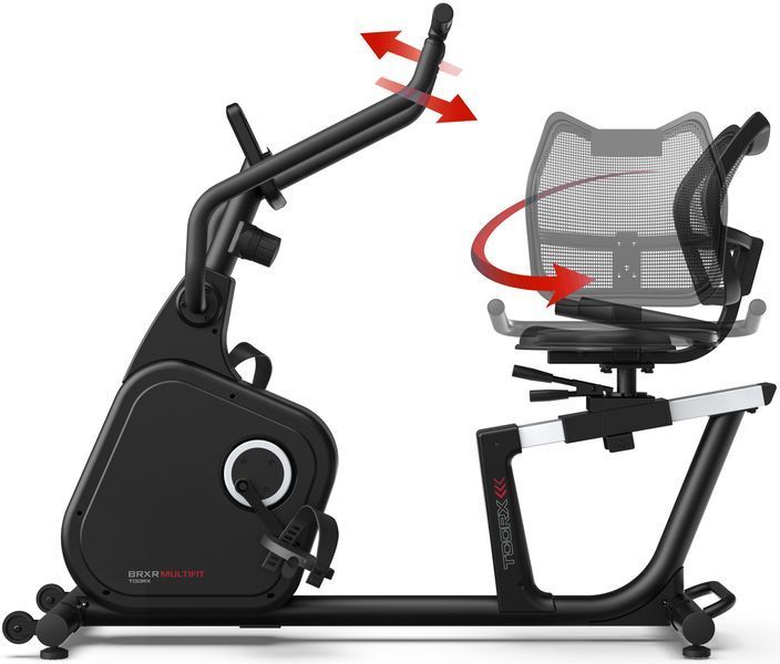 Горизонтальный велотренажер реабилитационный Toorx Recumbent Bike BRXR Multifit (BRX-RMULTIFIT) 930572 фото