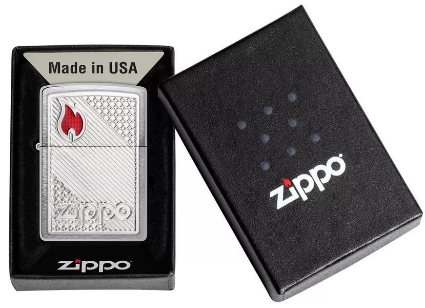 Запальничка бензинова Zippo 200 Tiles Emblem (48126) V77550469 фото