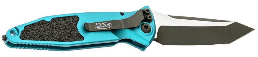 Ніж Microtech Socom Elite Auto Tanto Point Black Blade Turquoise 161A-1TQ 14090859 фото