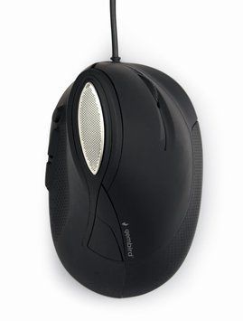 Оптична ергономічна миша MUS-ERGO-03, USB інтерфейс, чорний MUS-ERGO-03 1605540 фото