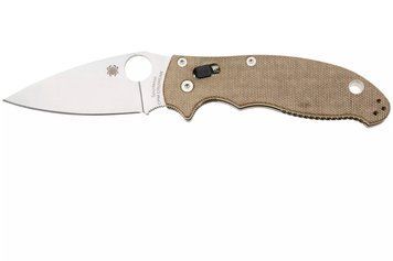 Ніж Spyderco Manix 2 CPM Cru-Wear Micarta Brown C101MPCW2 871665 фото