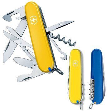Швейцарський ніж Victorinox Swiss Army Climber Ukraine жовто-Синій 1.3703.8.2 4008856 фото