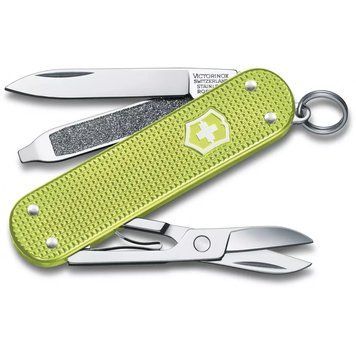 Швейцарський ніж Victorinox Classic SD Alox Colors Lime Twist 58 мм, 5 функцій, Зелений (0.6221.241G) V77552248 фото
