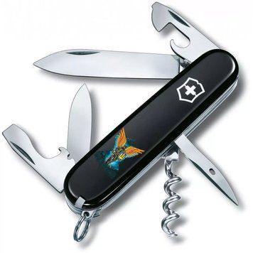 Швейцарський ніж Victorinox Spartan Ukraine 91 мм Ангел ЗСУ (1.3603.3_T1061u) V77553029 фото