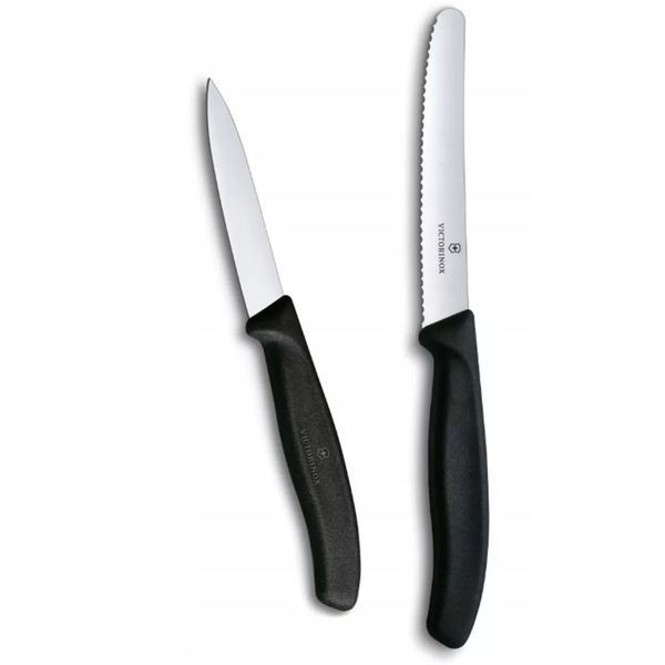 Набор для чистки овощей из двух ножей Victorinox Swiss Classic Черный 6.7113.2 V77554368 фото