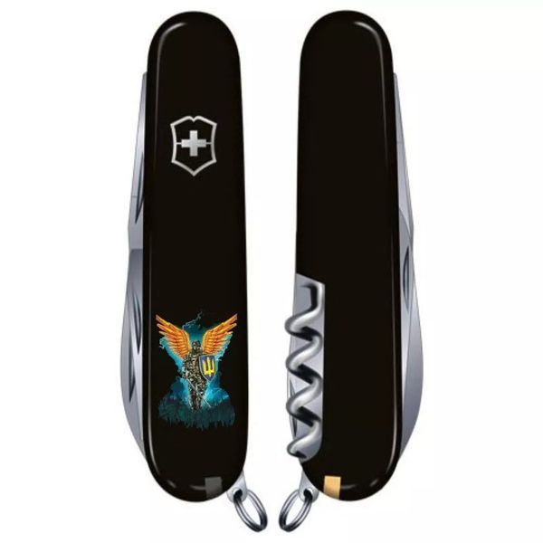 Швейцарский нож Victorinox Spartan Ukraine 91 мм Ангел ВСУ (1.3603.3_T1061u) V77553029 фото