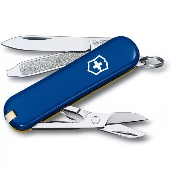 Швейцарський ніж-брелок Victorinox Classic SD UKRAINE Синьо-Жовтий 0.6223.2.8 V77554110 фото