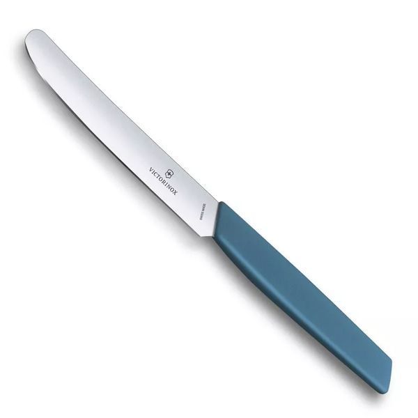 Кухонний ніж Victorinox Swiss Modern, пряме із закругленим кінчиком, Волошково-Синій 6.9006.112 V77554463 фото