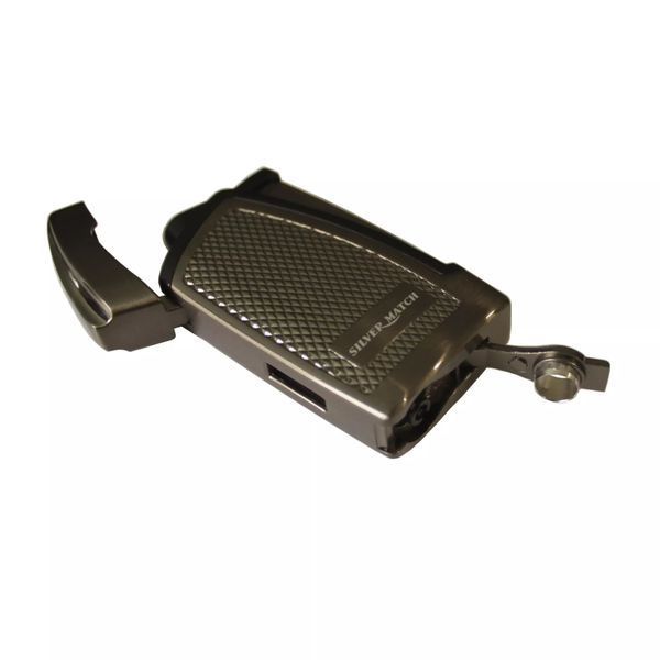 Зажигалка газовая двойное турбо для сигар Silver Match Bowroad DBL Blueflame Lighter Черный лёд (40674273DRI) V77550578 фото