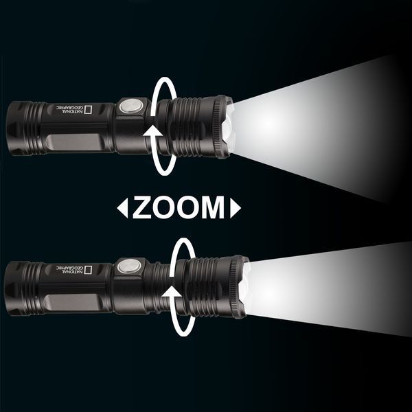 Фонарь National Geographic ILUMINOS LED Zoom 1000 Lm USB Rechargeable 9082400 фото