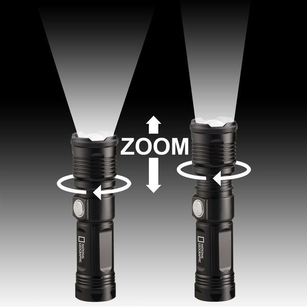 Фонарь National Geographic ILUMINOS LED Zoom 1000 Lm USB Rechargeable 9082400 фото