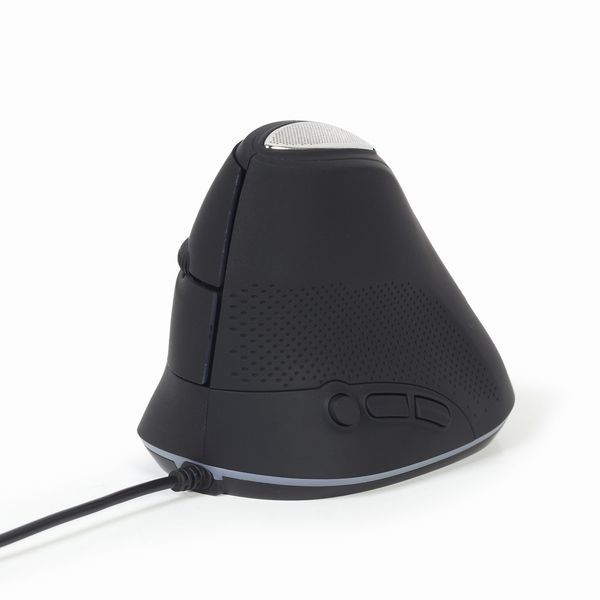 Оптическая эргономичная мышь MUS-ERGO-03, USB интерфейс, черный MUS-ERGO-03 1605540 фото