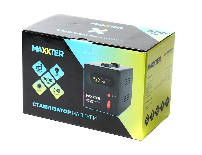 Автоматический регулятор напряжения Maxxter MX-AVR-S1000-01 MX-AVR-S1000-01 1603496 фото