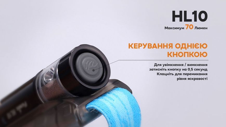 Фонарь налобный Fenix ​​HL10 purple 91524 фото