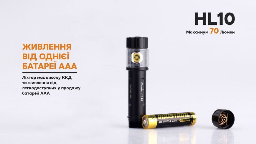 Фонарь налобный Fenix ​​HL10 purple 91524 фото