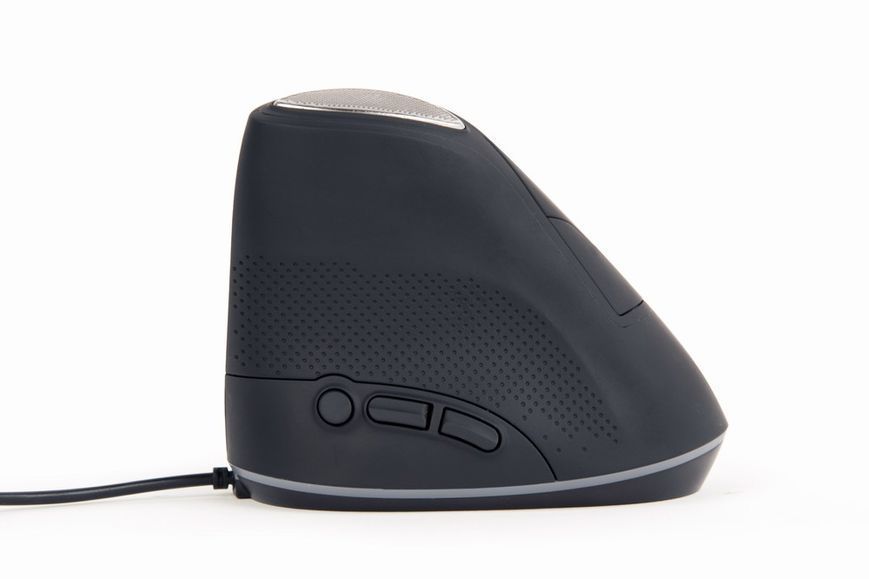 Оптическая эргономичная мышь MUS-ERGO-03, USB интерфейс, черный MUS-ERGO-03 1605540 фото