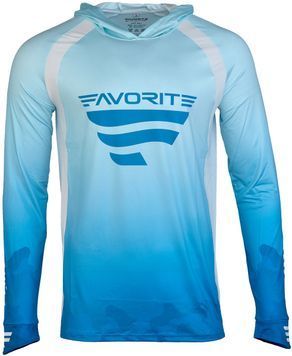 Реглан Favorite Hooded Jersey F Logo 2XL Голубой 16935516 фото