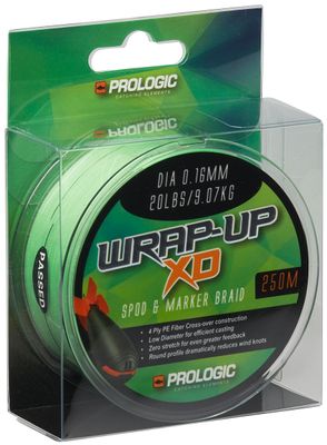 Шнур Prologic Wrap-Up XD - Spod & Marker Braid Extra Distance 0.16mm 20lbs/9.07kg 250m 18461509 фото