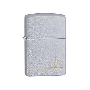 Зажигалка Zippo 205 PF20 Flame Design Серебристая 49210 V77550057 фото