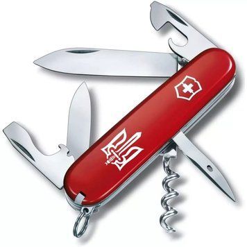 Швейцарський ніж Victorinox Spartan Ukraine 91 мм 12 функцій Тризуб ОУН (1.3603_T0300u) V77553023 фото