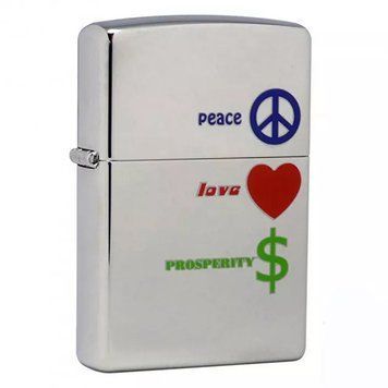 Зажигалка Zippo 24714 Peace Love Prosperity 24714 V77550681 фото