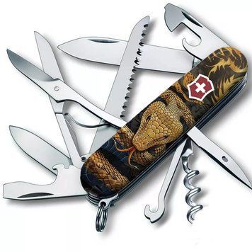 Швейцарський ніж Victorinox Huntsman Zodiac Дерев'яна змія 1.3713.3_Z4280pk V77554186 фото