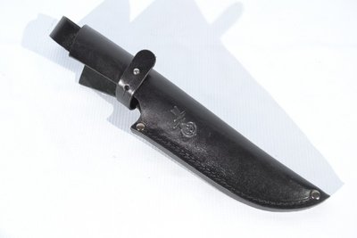 Кожаные ножны для ножа Большие XL с застежкой черные 11101057 фото