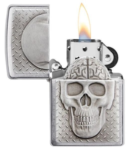Зажигалка Zippo 200 Skull with Brain Surprise 29818 V77553884 фото