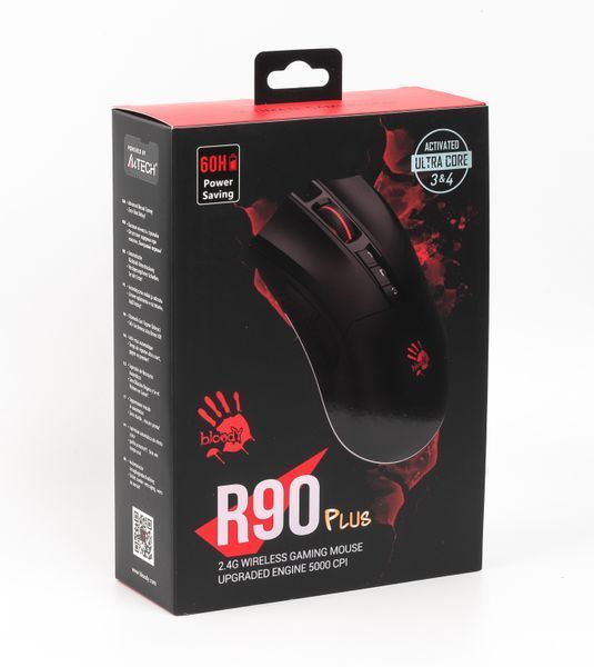 Мышь игровая беспроводная A4-Tech Bloody R90 Plus, черная R90 Plus Bloody (Black) 1605833 фото