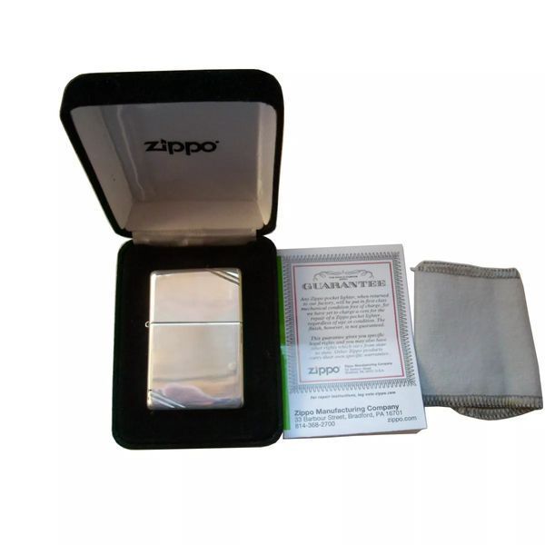 Серебряная Зажигалка Zippo 14 Sterling Silver High Polish Vintage 14 V77552694 фото