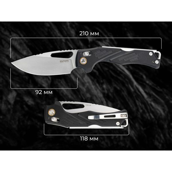 Нож SRM Mirage 239X-GB, Черный 100002507 фото
