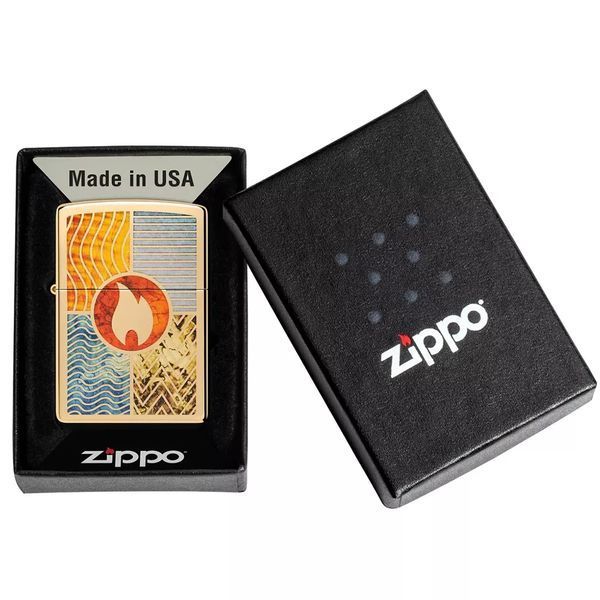 Запальничка Zippo 254B Elements Of Earth Design 48729 V77550069 фото
