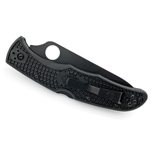Ніж Spyderco Endura 4 Black Напівсеррейтор C10PSBBK 871133 фото
