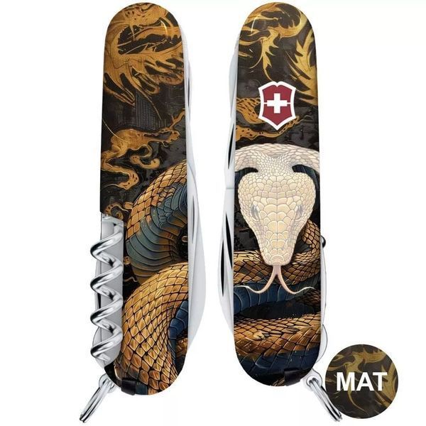 Швейцарський ніж Victorinox Huntsman Zodiac Дерев'яна змія 1.3713.3_Z4280pk V77554186 фото