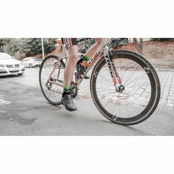 Носки водонепроницаемые Dexshell Pro visibility Cycling, р-р М (39-42), с зеленой полосой 53855 фото