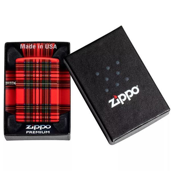 Запальничка бензинова Zippo Red Plaid Design (49352) V77550905 фото