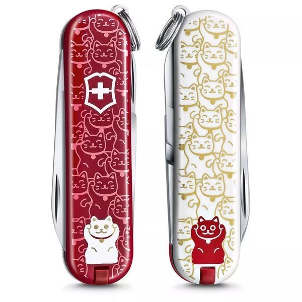 Швейцарский нож Victorinox Classic LE 2021 Lucky Cat 58 мм 7 функций (0.6223.L2106) V77552865 фото