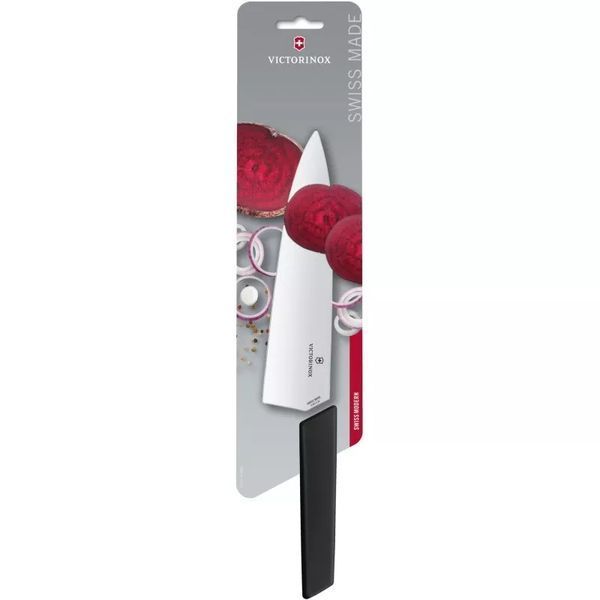 Кухонный нож разделочный Victorinox Swiss Modern Carving 20 см Черный (6.9013.20B) V77551652 фото