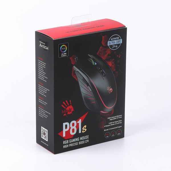 Миша ігрова A4Tech P81s Bloody, Curve, RGB підсвічування P81s Bloody (Curve) 1604556 фото